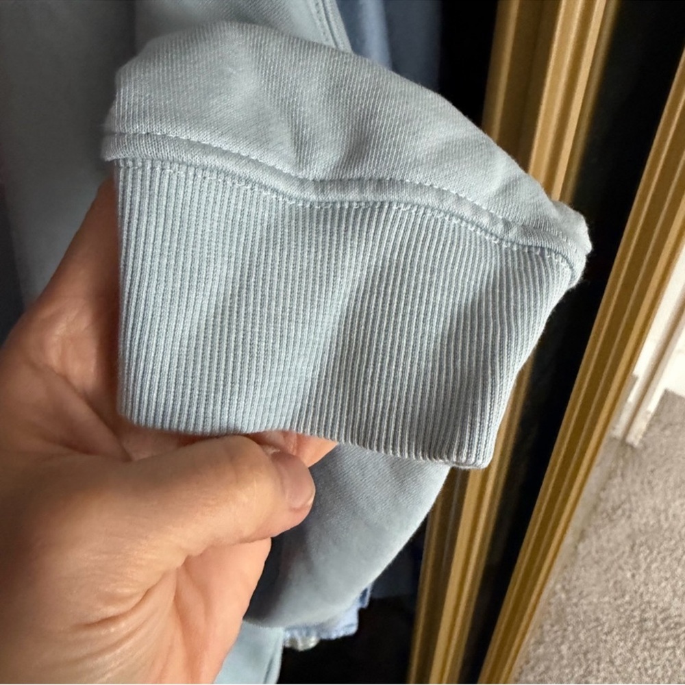 Primary oversized sweatshirt Light Blue Women's Relaxed Crewneck Sweatshirt - Picture 2 of 7